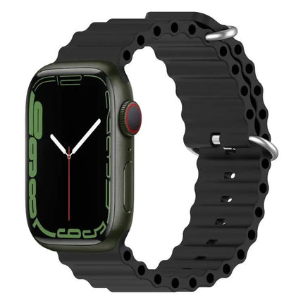 Ocean Silicone Apple Watch Band 38/40/41/42mm Adjustable