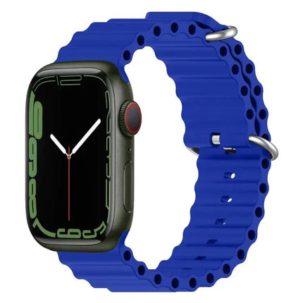 Ocean Silicone Apple Watch Band 38/40/41/42mm Adjustable