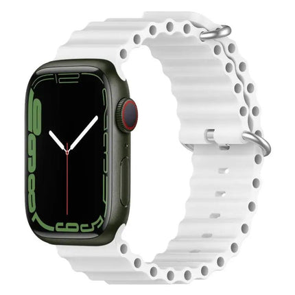 Ocean Silicone Apple Watch Band 38/40/41/42mm Adjustable