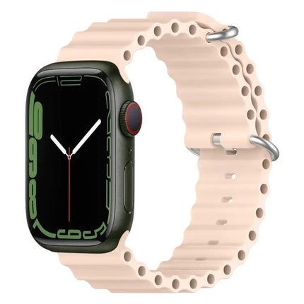 Ocean Silicone Apple Watch Band 38/40/41/42mm Adjustable | Syndmart
