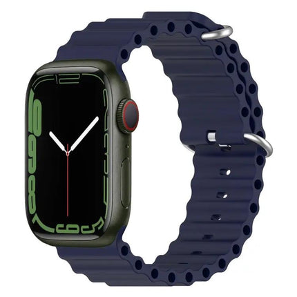 Ocean Silicone Apple Watch Band 38/40/41/42mm Adjustable