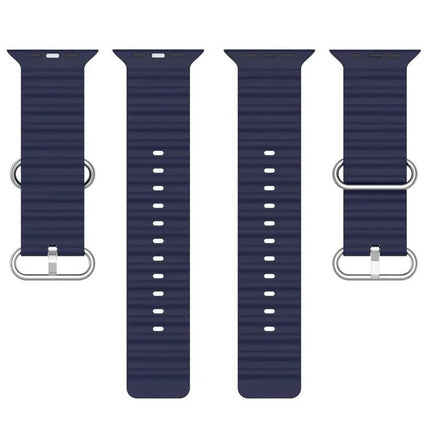 Ocean Silicone Apple Watch Band 38/40/41/42mm Adjustable