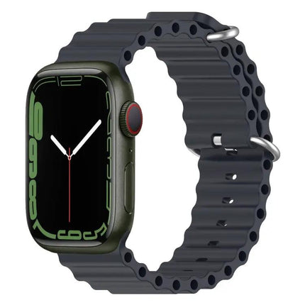 Ocean Silicone Apple Watch Band 38/40/41/42mm Adjustable