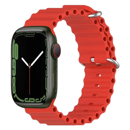 Ocean Silicone Apple Watch Band 38/40/41/42mm Adjustable