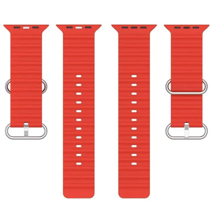 Ocean Silicone Apple Watch Band 38/40/41/42mm Adjustable | SYNDMART
