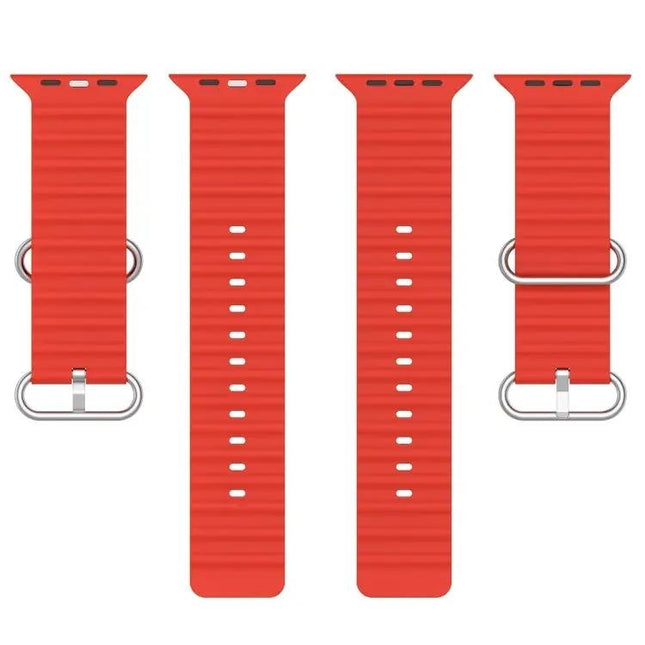 Ocean Silicone Apple Watch Band 38/40/41/42mm Adjustable | SYNDMART