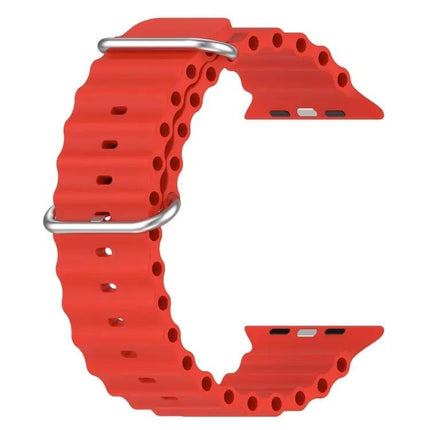 Ocean Silicone Apple Watch Band 38/40/41/42mm Adjustable | SYNDMART