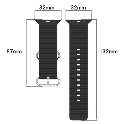 Ocean Silicone Apple Watch Band 38/40/41/42mm Adjustable