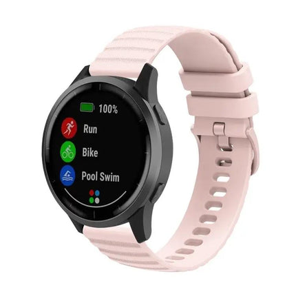 Silicone Wave Pockmark Watch Band Universal 20mm 22mm