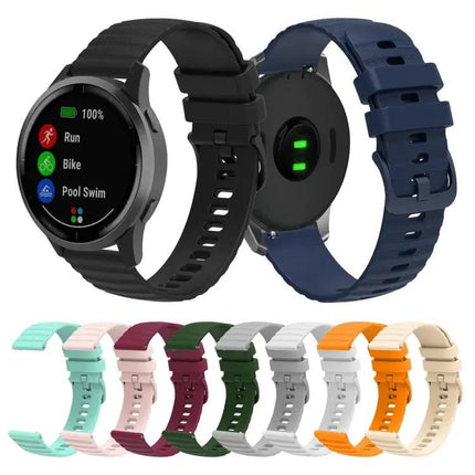 Silicone Wave Pockmark Watch Band Universal 20mm 22mm