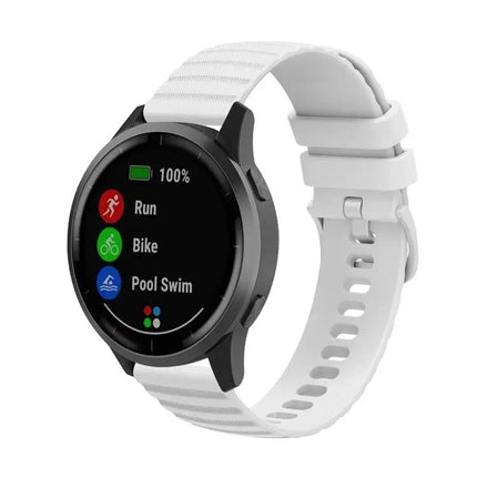 Silicone Wave Pockmark Watch Band Universal 20mm 22mm