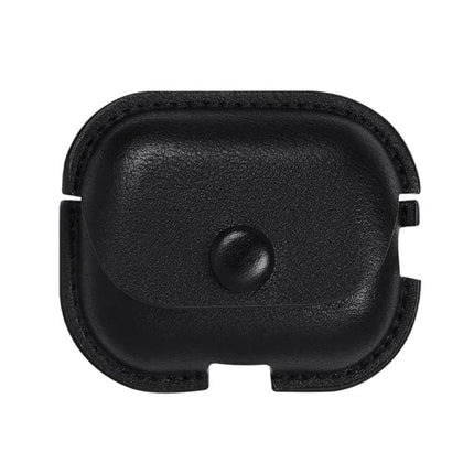 Stylish PU Leather Case for Everyday Earphone Protection - black durable PU leather case with snap closure for scratch and dust resistance