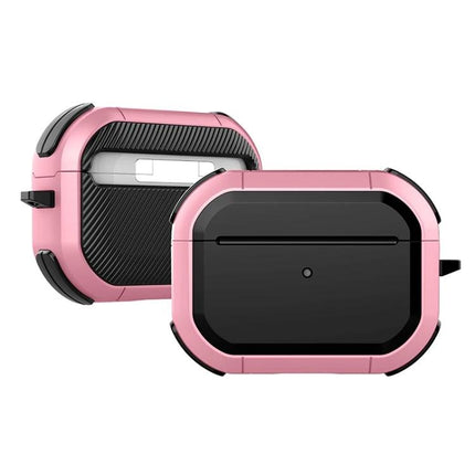 Daily Protective Case for Earphones During Commutes - pink dustproof antifouling hard shell case with carabiner for bag or belt