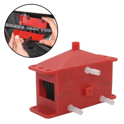 Motorcycle Chain Cleaning Kit For Chains And Sprockets - red chain cleaning brush tool for motorcycle chains and sprockets