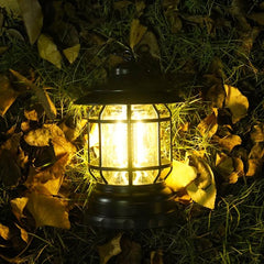 Vintage-Style Portable Camping Lantern with LED Light