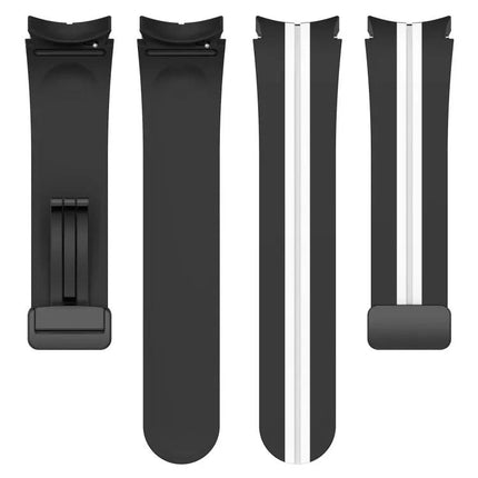 Two-Color Silicone Stripe Band For Samsung Galaxy Watch5 Pro