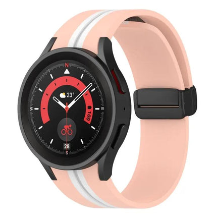 Two-Color Silicone Stripe Band For Samsung Galaxy Watch5 Pro