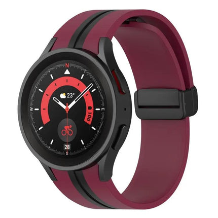 Two-Color Silicone Stripe Band For Samsung Galaxy Watch5 Pro