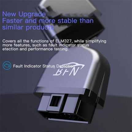 BFN Diagnostic Tool for Daily Vehicle Checks and Repairs - compact OBD2 plug for quick engine fault and electrical diagnostics