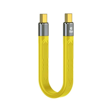 Flexible USB-C Cable for Everyday Device Connections on the Go - yellow flexible TPE 40Gbps USB-C cable for charging and file transfer