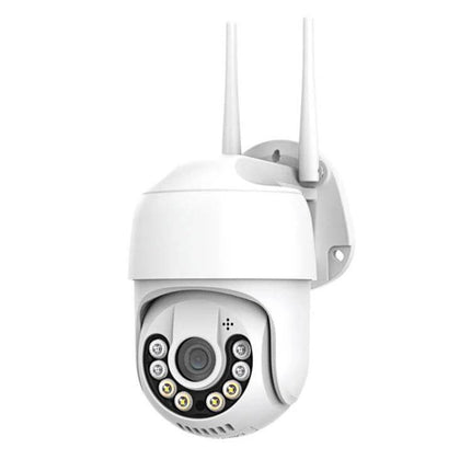 QX59 Wireless Home Security Camera for Easy Monitoring mounted outdoor WiFi camera with dual antennas and infrared LEDs