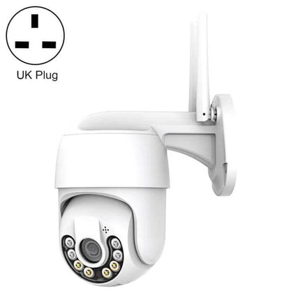 QX59 Wireless Home Security Camera for Easy Monitoring - white outdoor WiFi PTZ camera mounted with UK plug icon