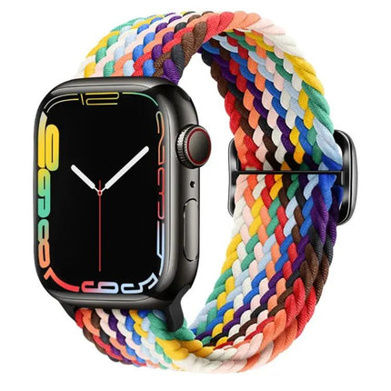 Braided Nylon Buckle Watch Band 22mm For Apple Watch
