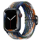 For Apple Watch Ultra 49mm / Series 8&7 45mm / SE 2&6&SE&5&4 44mm / 3&2&1 42mm / Denim Rainbow