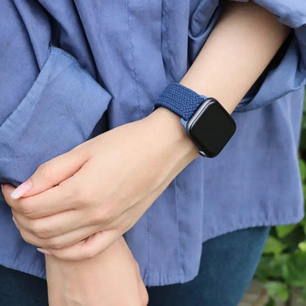 Braided Nylon Buckle Watch Band 22mm For Apple Watch