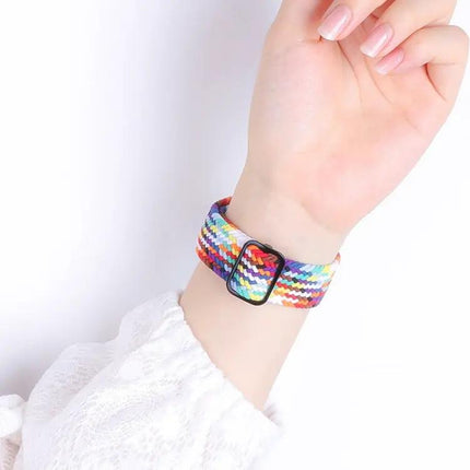 Braided Nylon Buckle Watch Band For Apple Watch 41mm
