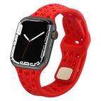 For Apple Watch Series 8&7 41mm / SE 2&6&SE&5&4 40mm / 3&2&1 38mm / Red