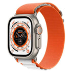 For Apple Watch Ultra 49mm / White+Orange