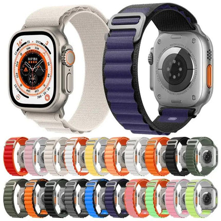 Nylon Adjustable Watch Band Compatible With Apple Watch 49mm