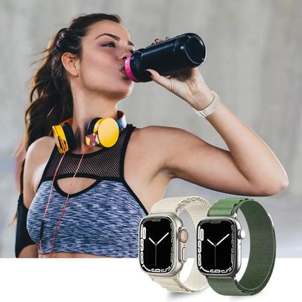Nylon Adjustable Watch Band Compatible With Apple Watch 49mm