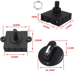 Versatile 4 Position Rotary Switch for Fan and Heater Speed Control