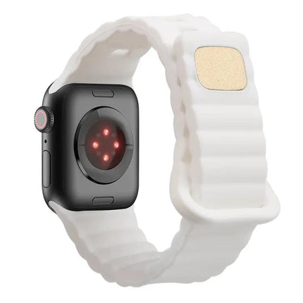 Reverse Buckle Silicone Watch Band For Apple Watch 38-49mm