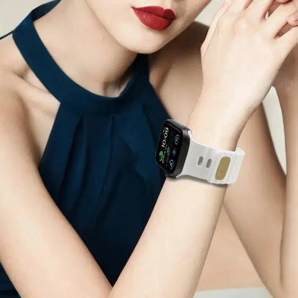 Reverse Buckle Silicone Watch Band For Apple Watch 38-49mm