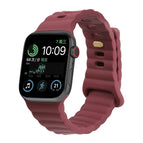 For Apple Watch Ultra 49mm / Series 8&7 45mm / SE 2&6&SE&5&4 44mm / 3&2&1 42mm / Wine Red