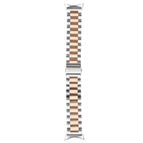 For Google Pixel Watch 4 / 3 / 2 / 1 41mm / Silver+Rose Gold