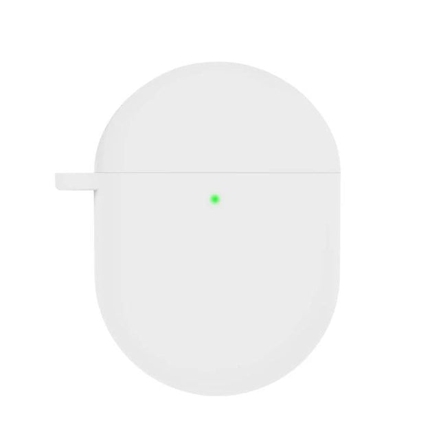 Silicone Case for Earphones During Everyday Outings — white durable washable silicone protective earphone case with LED indicator