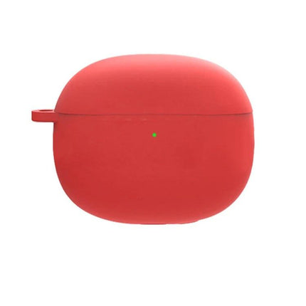 Silicone Case for Earphones in Daily Travel Protection - red silicone protective earphones case for commuting, pocket and backpack use