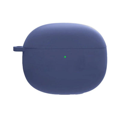 Silicone Case for Earphones in Daily Travel Protection navy blue silicone protective case with LED indicator for commuting and pocket storage