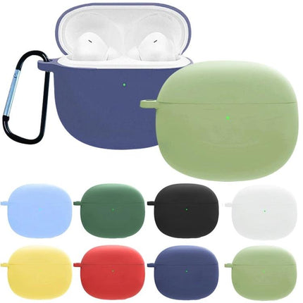 Silicone Case for Earphones in Daily Travel Protection – assorted colored silicone earphone cases with carabiner for commuting and pocket protection