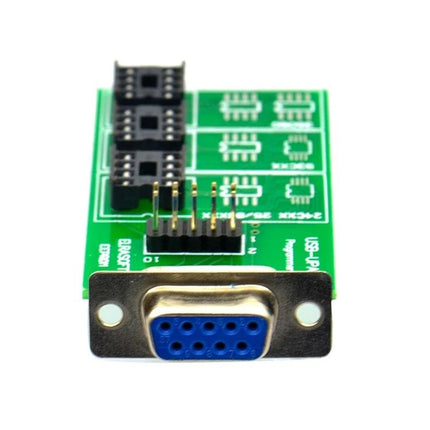 Compact Adapter for Everyday Car Maintenance Tasks - green PCB with DB9 female connector for DC 12V meter checks