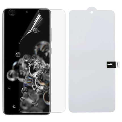 Clear Hydrogel Screen Protector For Samsung Galaxy And Huawei on curved phone edge-to-edge clear film