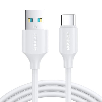 Joyroom USB-C Cable for Everyday Device Charging at Home – white USB-A to USB-C 3A charging cable for phone and tablet