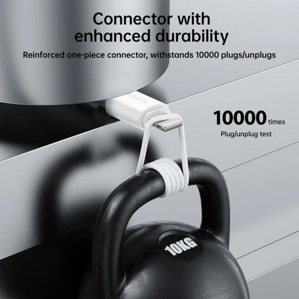 Joyroom Cable for Keeping Devices Charged in Daily Life - durable reinforced connector withstands 10000 plug/unplug tests