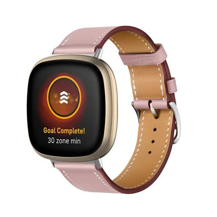 Genuine Leather Watch Band for Fitbit Versa 4 Sense 2