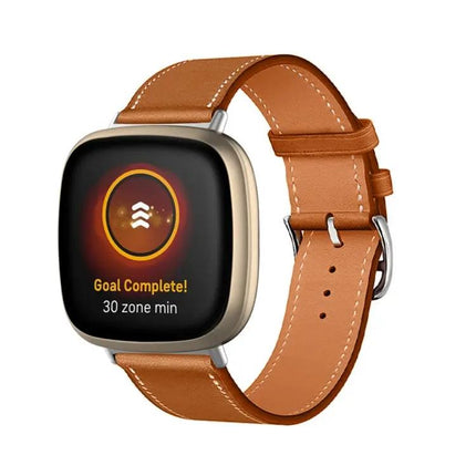 Genuine Leather Watch Band for Fitbit Versa 4 Sense 2