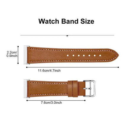 Genuine Leather Watch Band for Fitbit Versa 4 Sense 2